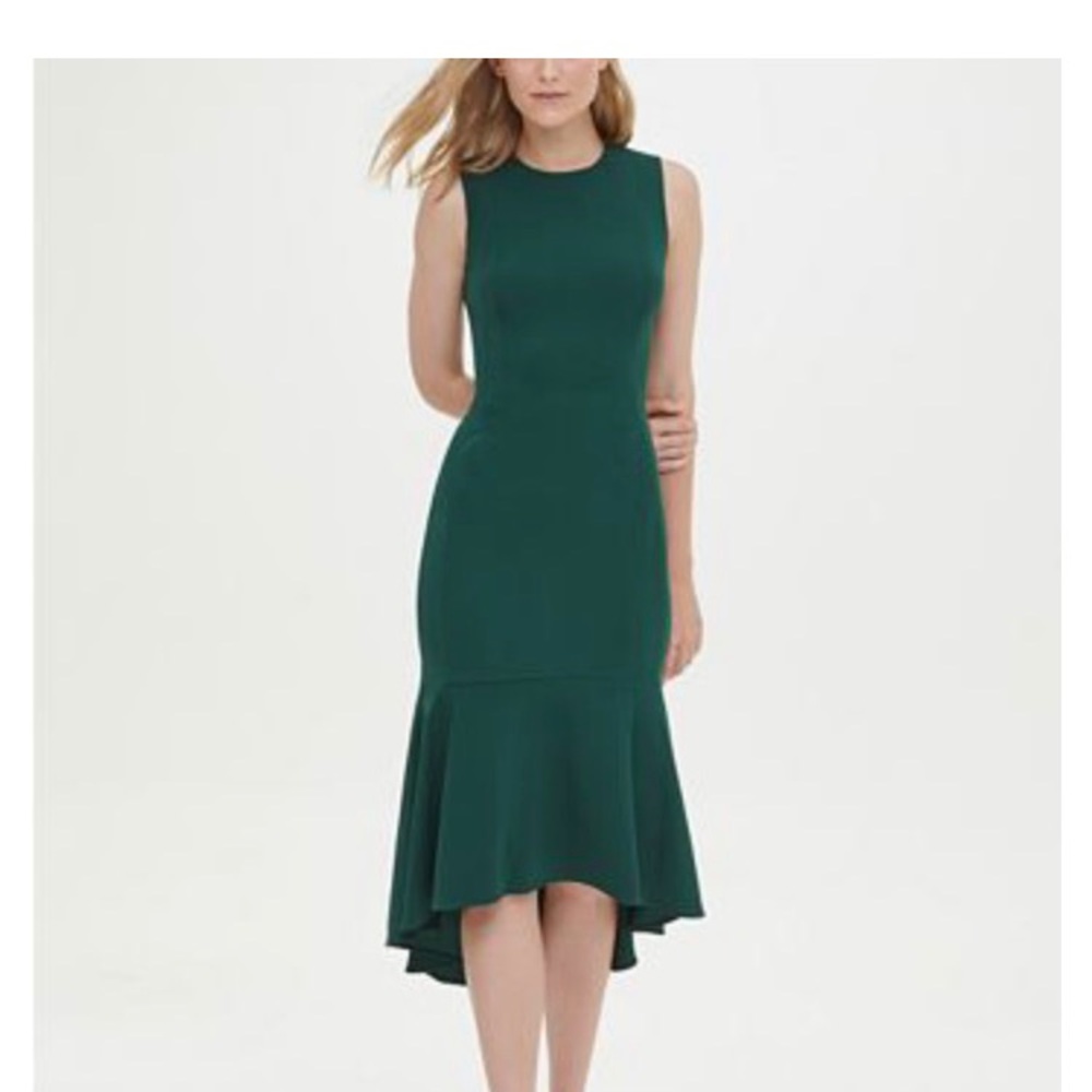 Calvin Klein Green Dress perfect for wedding guest